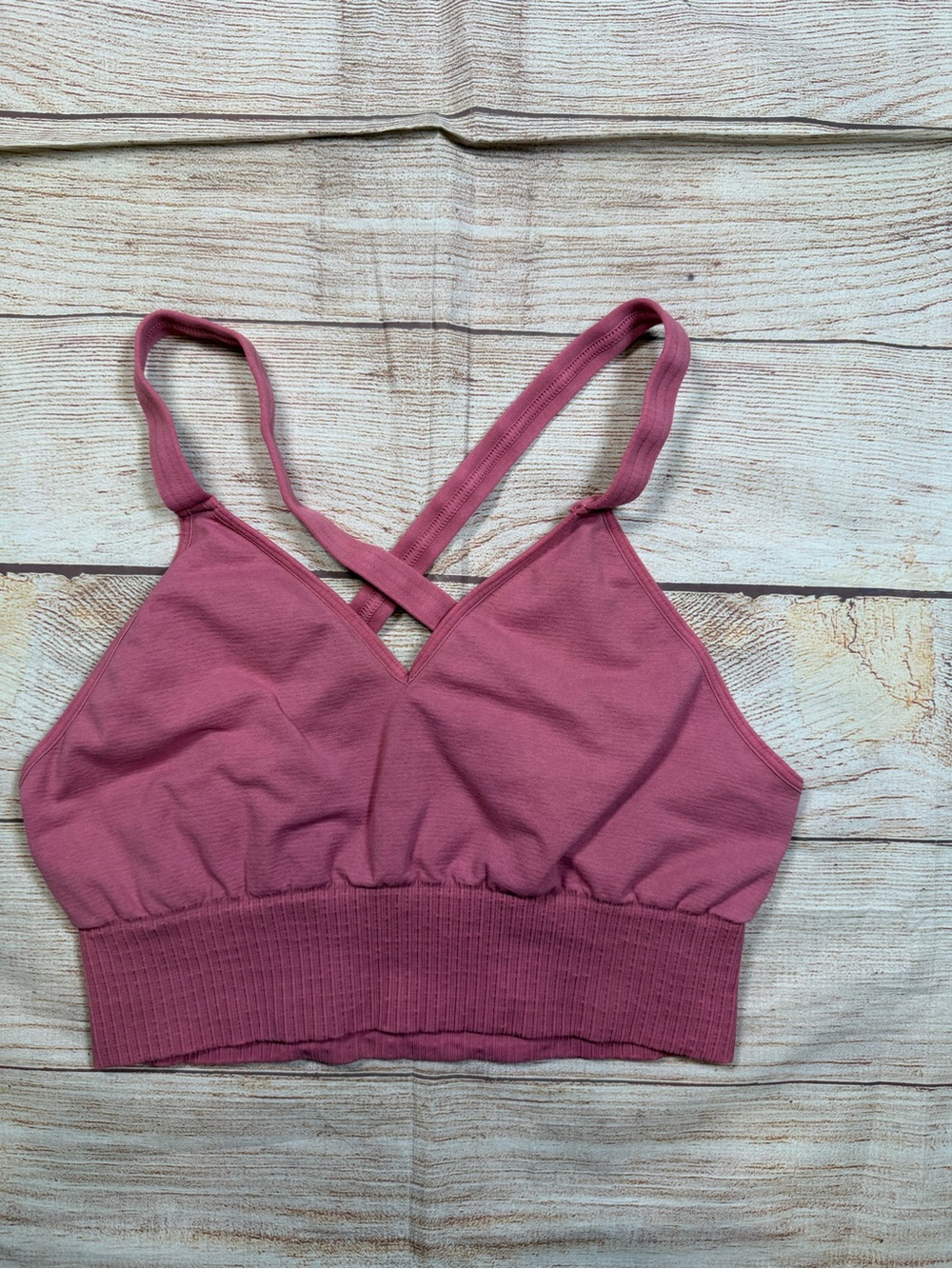 FP Movement by Free People Rose Pink Crossback Bralette